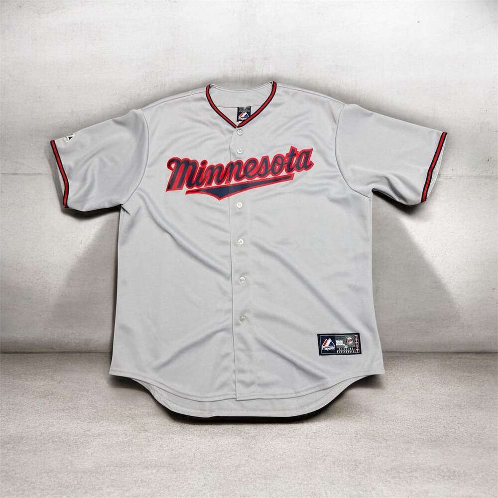 Majestic Minnesota Twins Jersey Size XL Gray Together 19